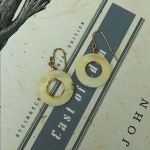 Yellow vintage earrings
